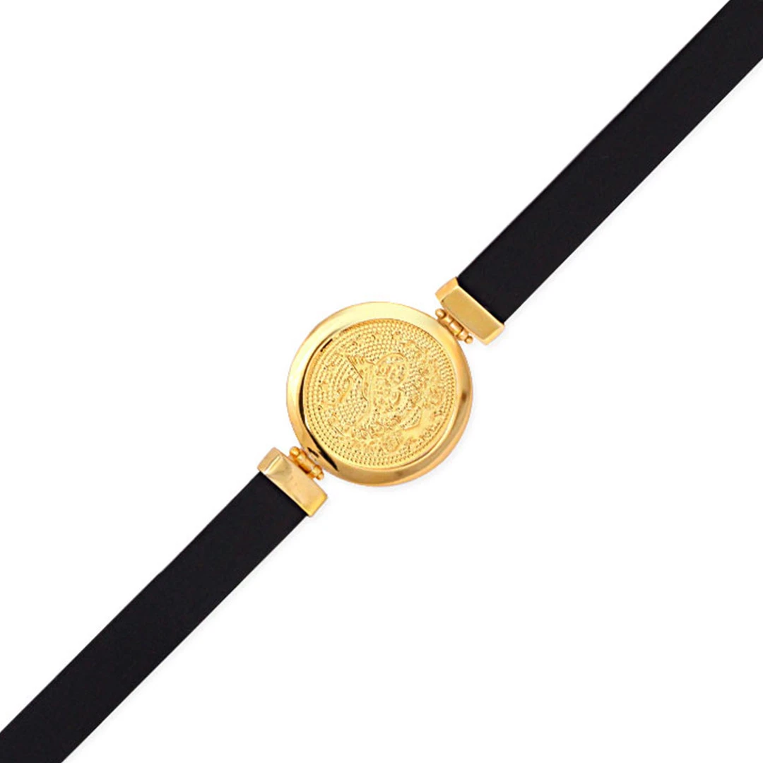 Altın 14 Ayar Kauçuk Bileklik (BLK0068)