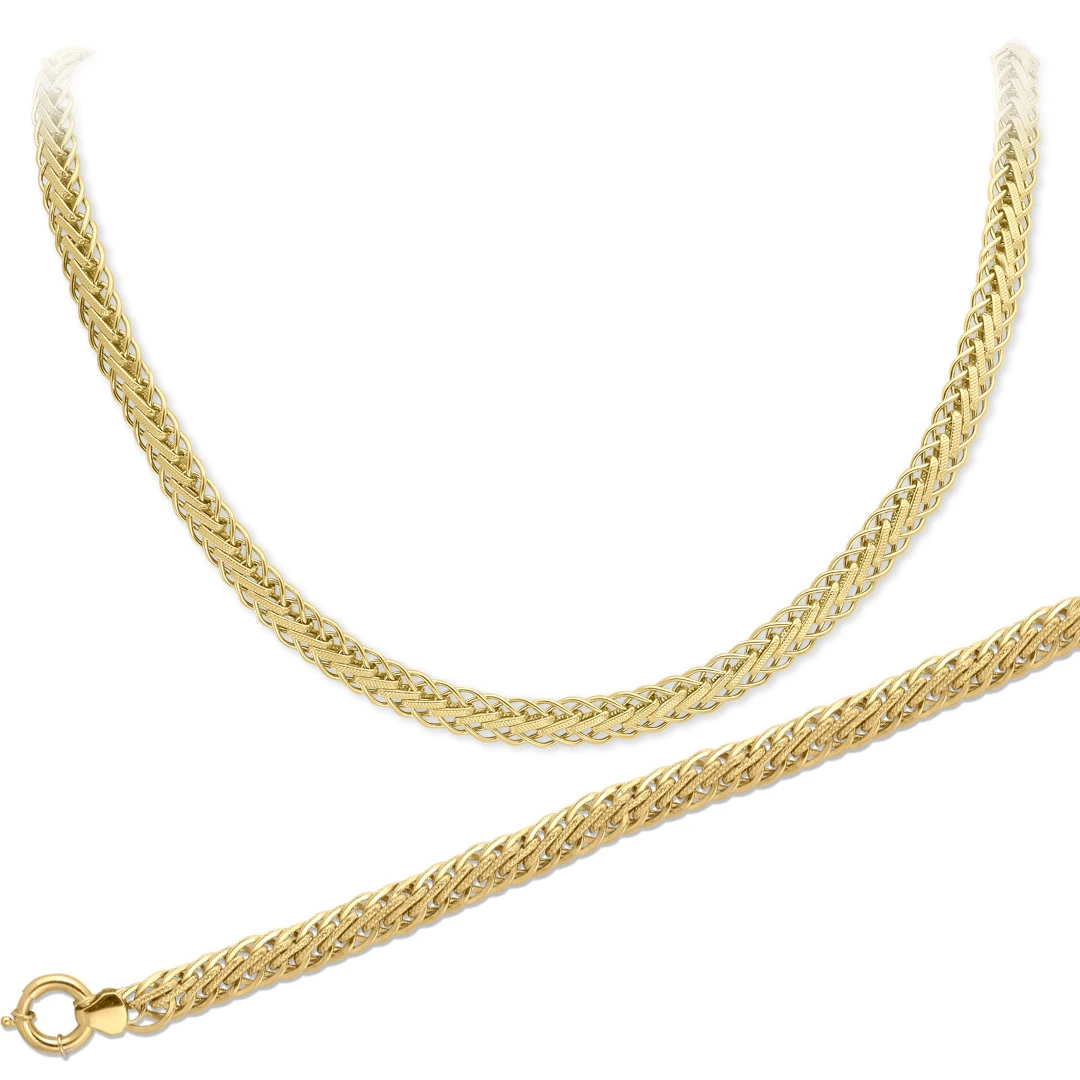 Altın Çubuklu Halow Kolye Bileklik Takım (TKM0068)