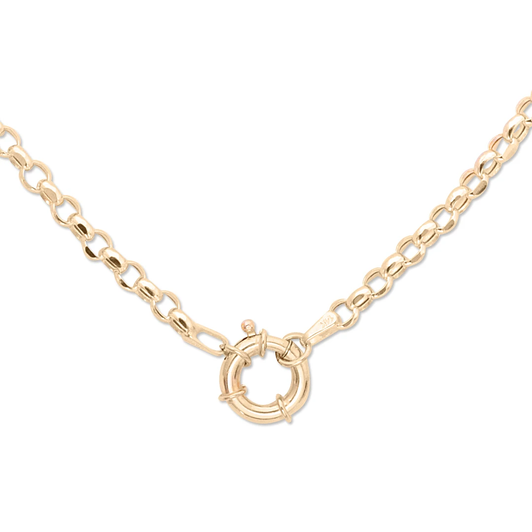 Altın Doc Model Omega Kilitli Zincir Kolye (KLY0265)