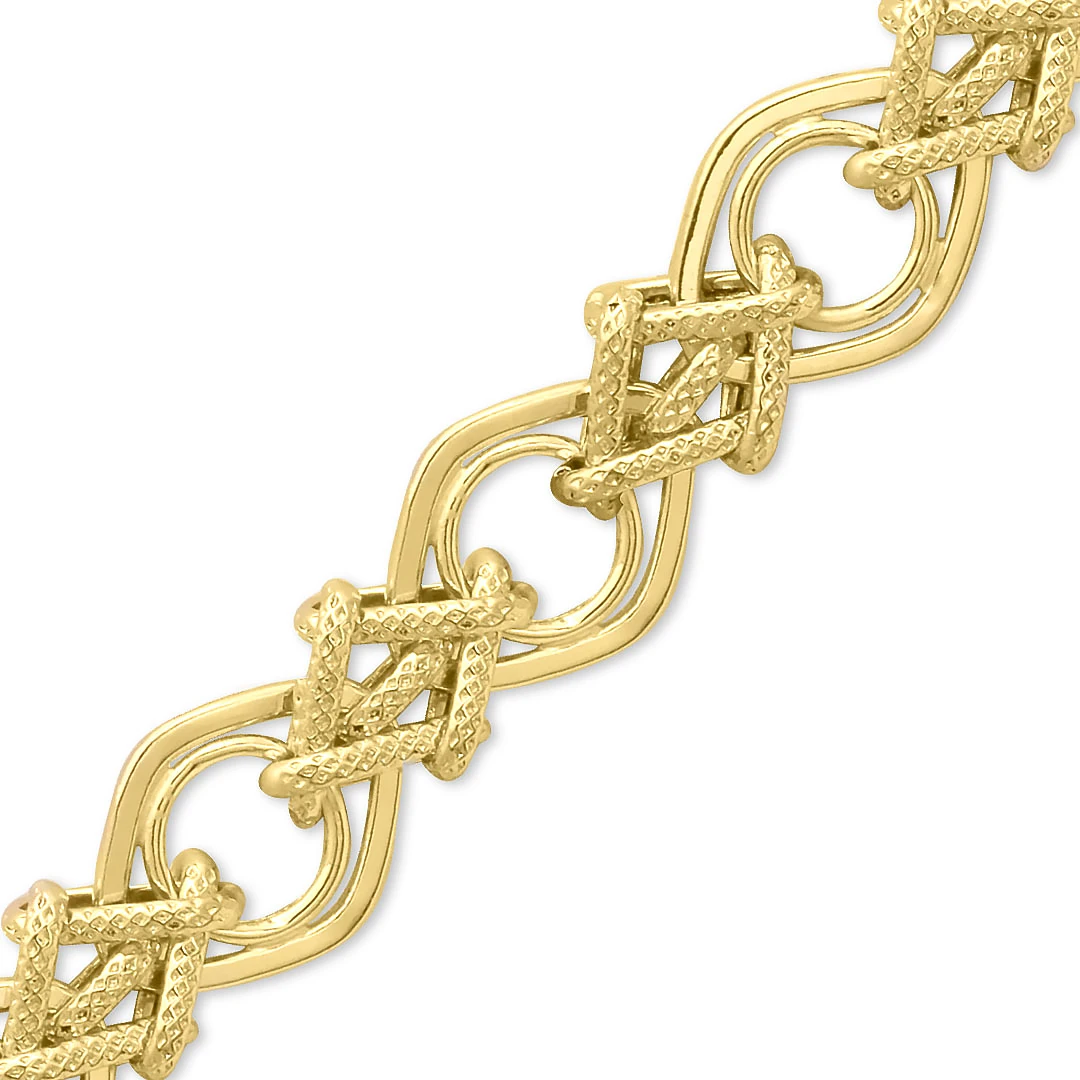 Altın Fantazi Gösterişli Kadın Bileklik (BLK0204)