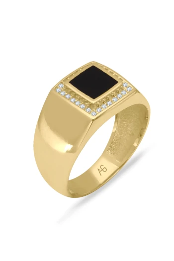 Altın Gösterişli Erkek Yüzük