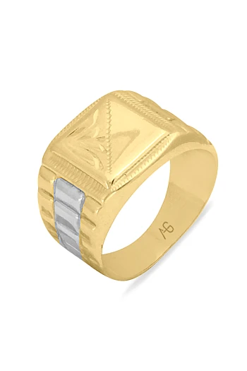 Altın Günlük Taşsız Erkek Yüzük