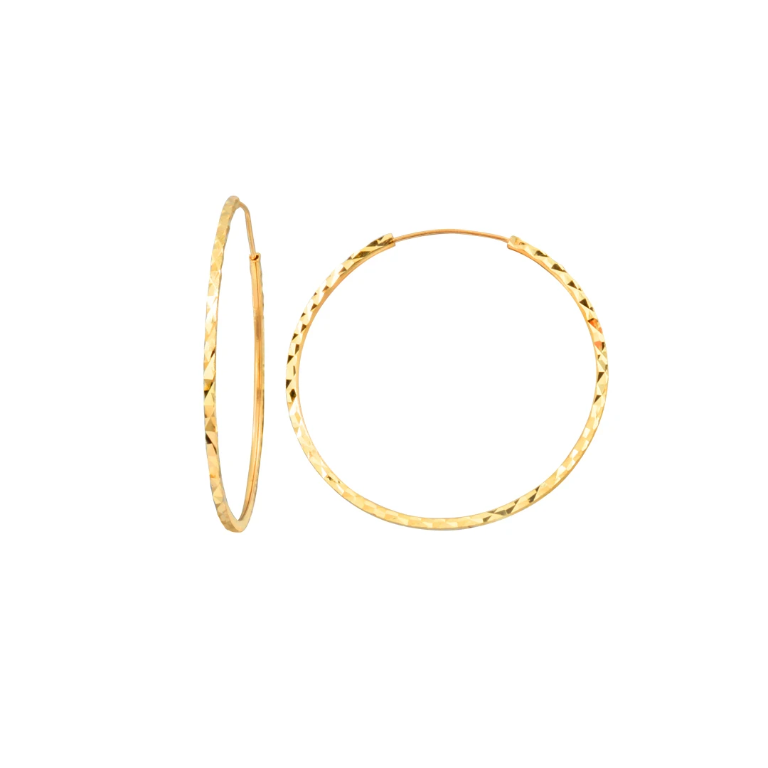 Altın Halka Küpe (4 CM) (KP0031)