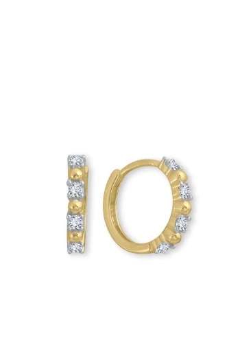 Altın Halka Model Taşlı Çocuk Küpesi (CKP0016)