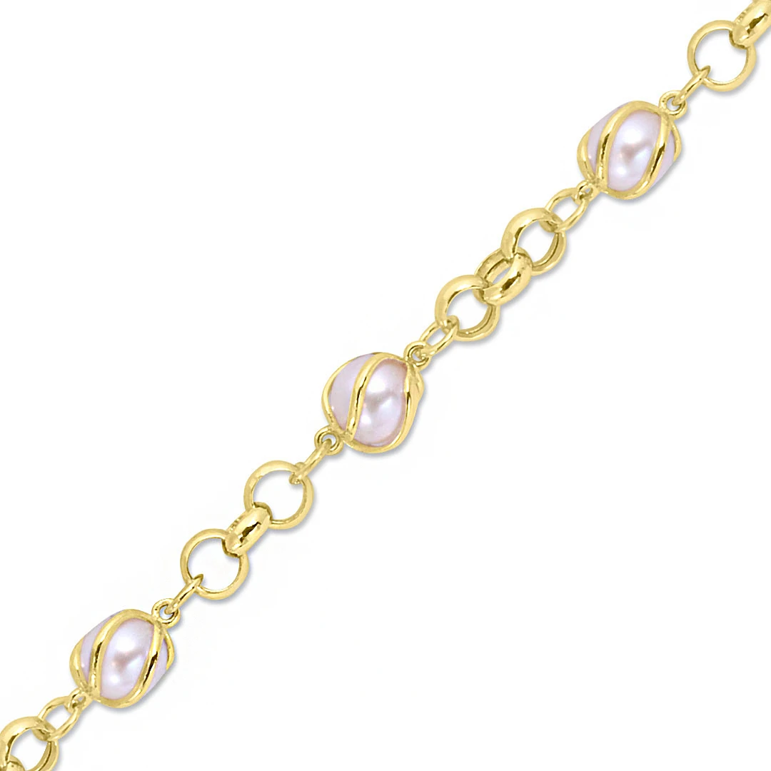 Altın İnci Bileklik (BLK0097)