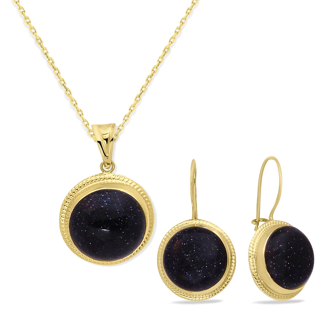 Altın Kolye Küpe Nostalji Takım (TKM0059)