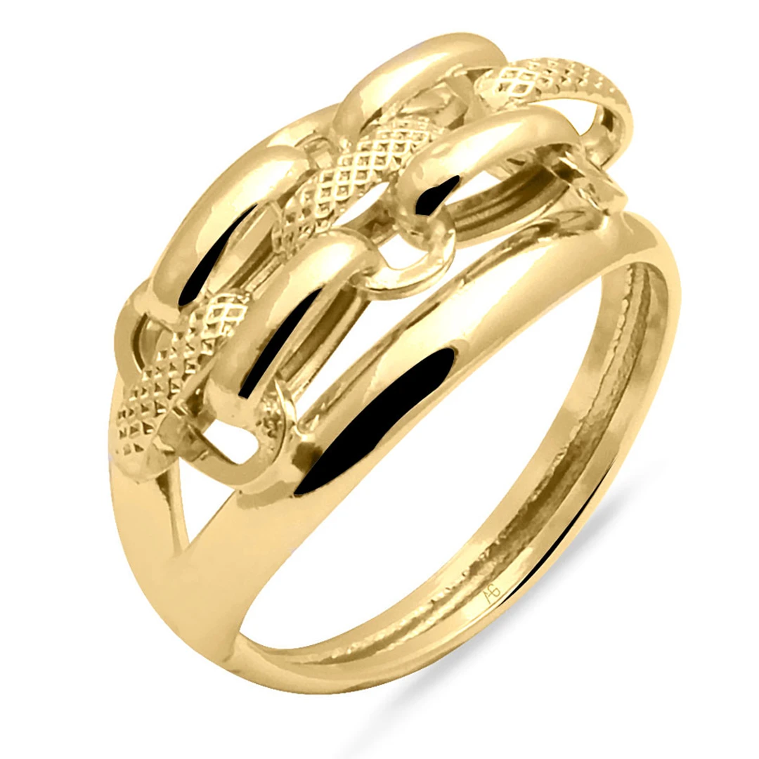 Altın Mita Taşsız Günlük Yüzük (YZK0348)