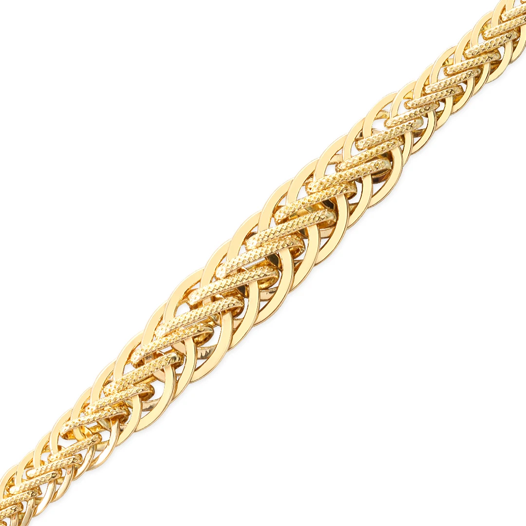 Altın Ortası Geniş Taşsız Kadın Bileklik (BLK0121)