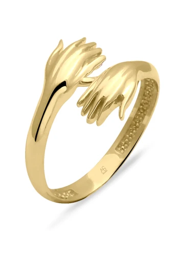 Altın Saran Eller Yüzük