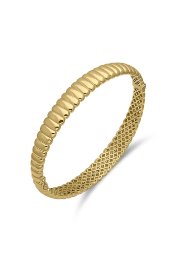 Altın Süzme Model Midye Bilezik