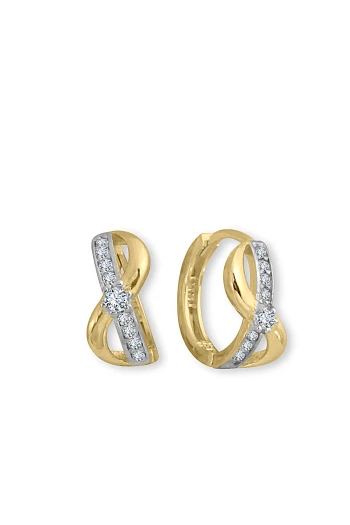 Altın Taş Geçişli Çocuk Küpesi (CKP0005)