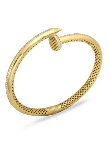 Altın Taşlı Çivi Bilezik