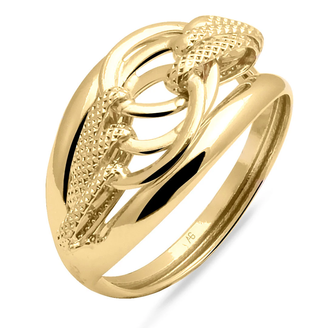 Altın Taşsız Kadın Lave Yüzük (YZK0349)