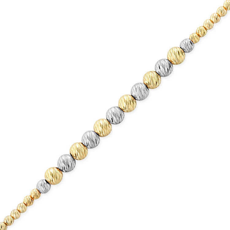 Altın Toplu Dorika Tek Sıra Bileklik (BLK0029)