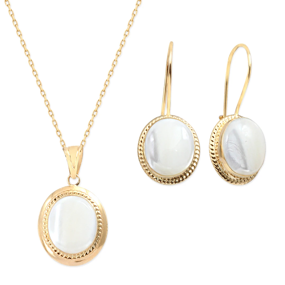 Ay Taşı Kolye Küpe Takım (TKM0021)