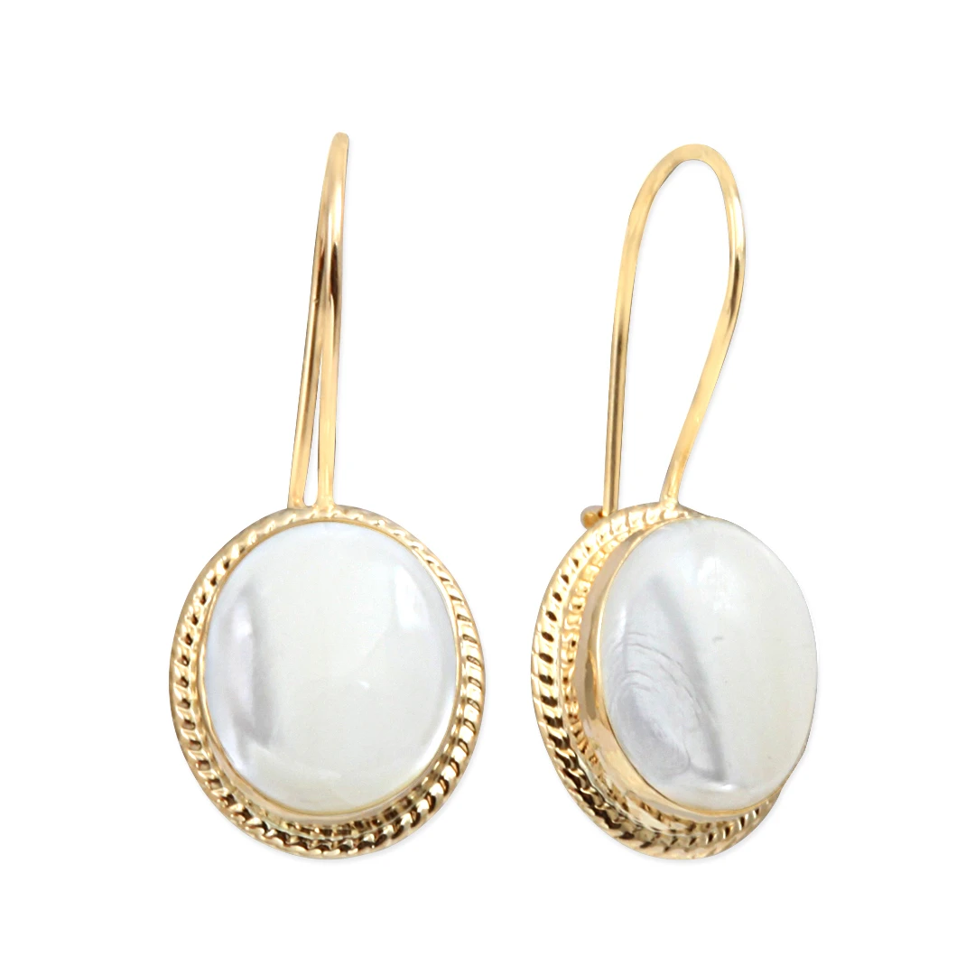 Ay Taşı Nostalji Altın Küpe (KP0026)