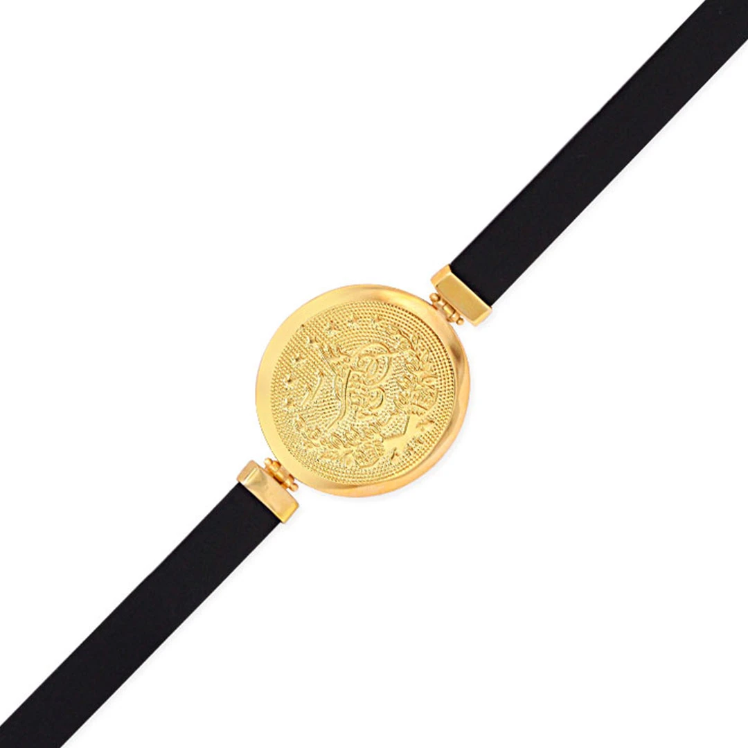 Büyük Boy Altın Tuğralı Bileklik (BLK0069)