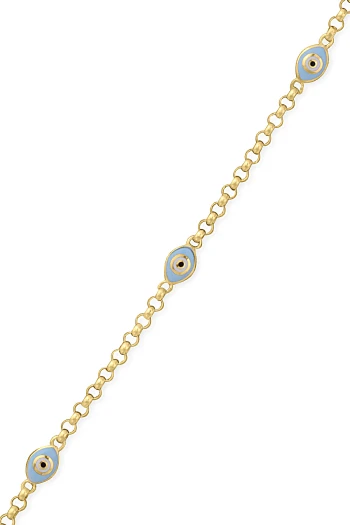 Çiçek Detay Altın Kız Çocuk Künyesi