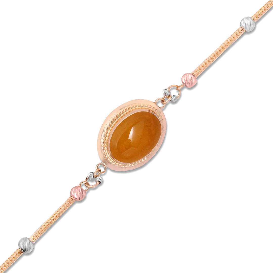 Citrine Taşlı Altın Bileklik (BLK0081)