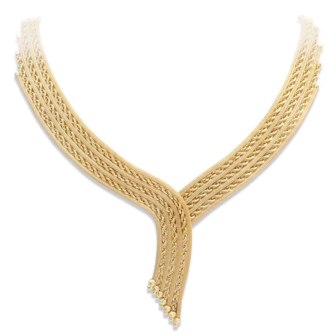 Dorika Top Detaylı Altın Gerdanlık (GRD0004)