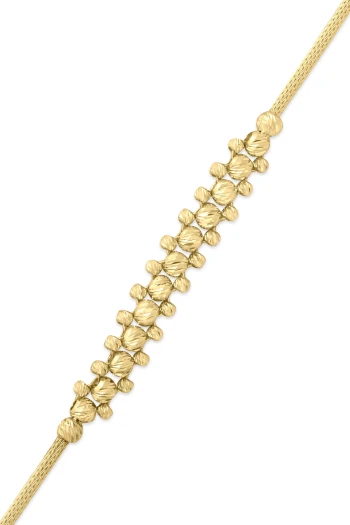 Dorika Top Detaylı Taşsız Altın Bileklik