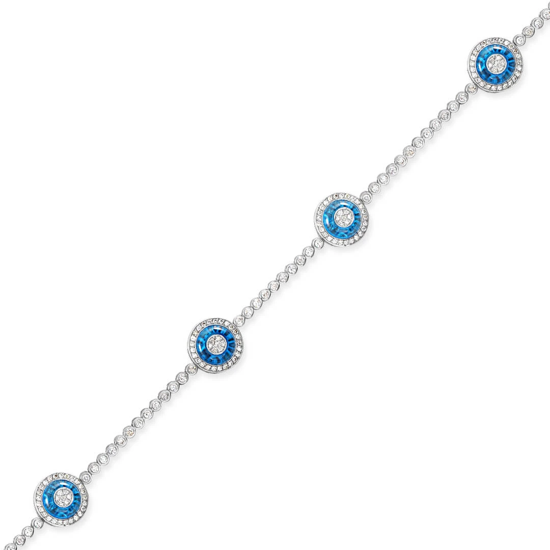 Dörtlü Pırlanta Göz Bileklik (PIR0035510)