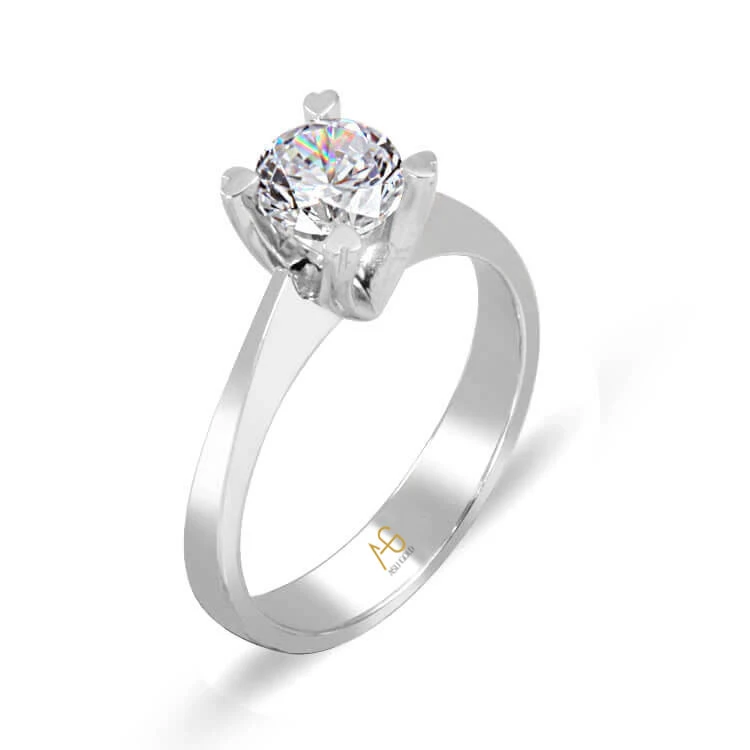 Evlilik Teklifi Tektaş Altın Yüzük (TKY0008)