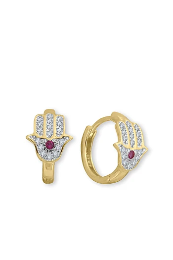 Fatma Ana Eli Altın Çocuk Küpesi