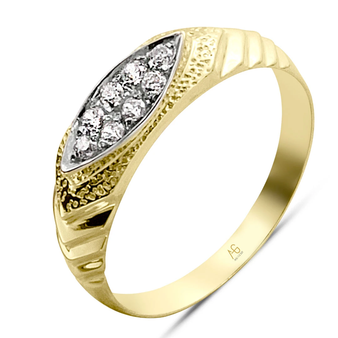 İnce Ve Zarif Altın Erkek Yüzük  (EYZ0041)