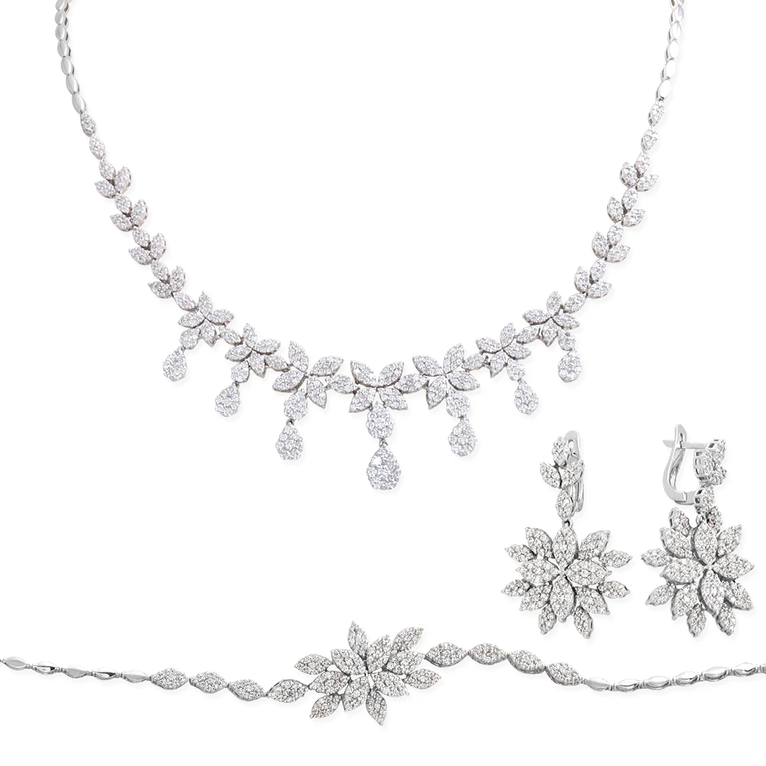 Işıltılı Özel Tasarım Pırlanta Takı Seti (SET0022)