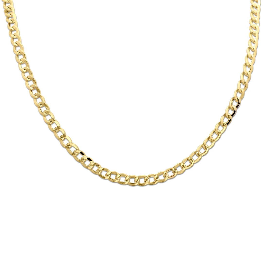 Kalın Unisex Altın Gurmet Zincir (KLY0458)