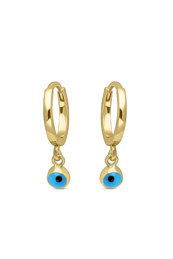 Kırmızı Balık Altın Çocuk Küpesi