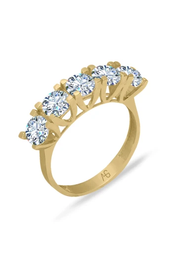 Klasik Montür Altın Beştaş Yüzük