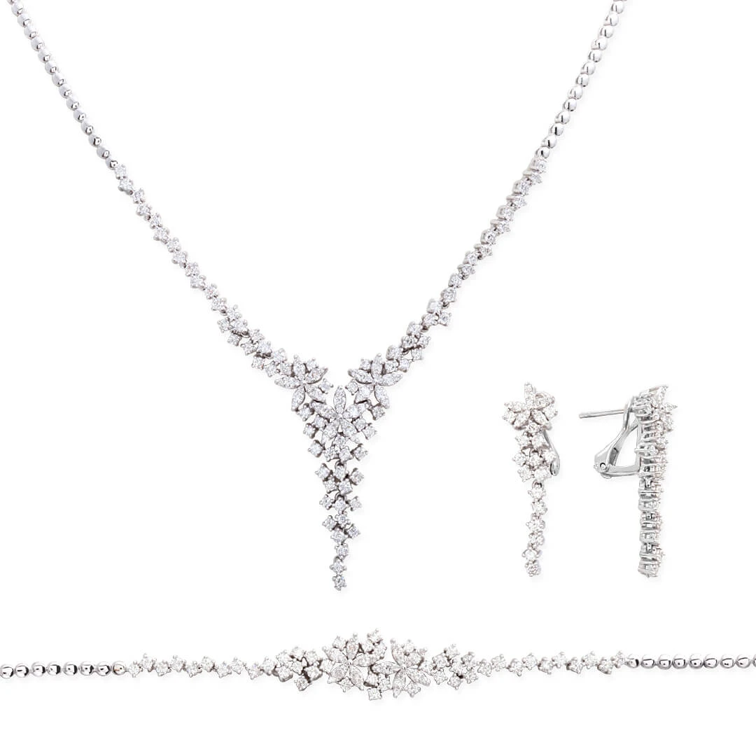Linda Pırlanta Gerdanlık Takı Seti (SET0006)