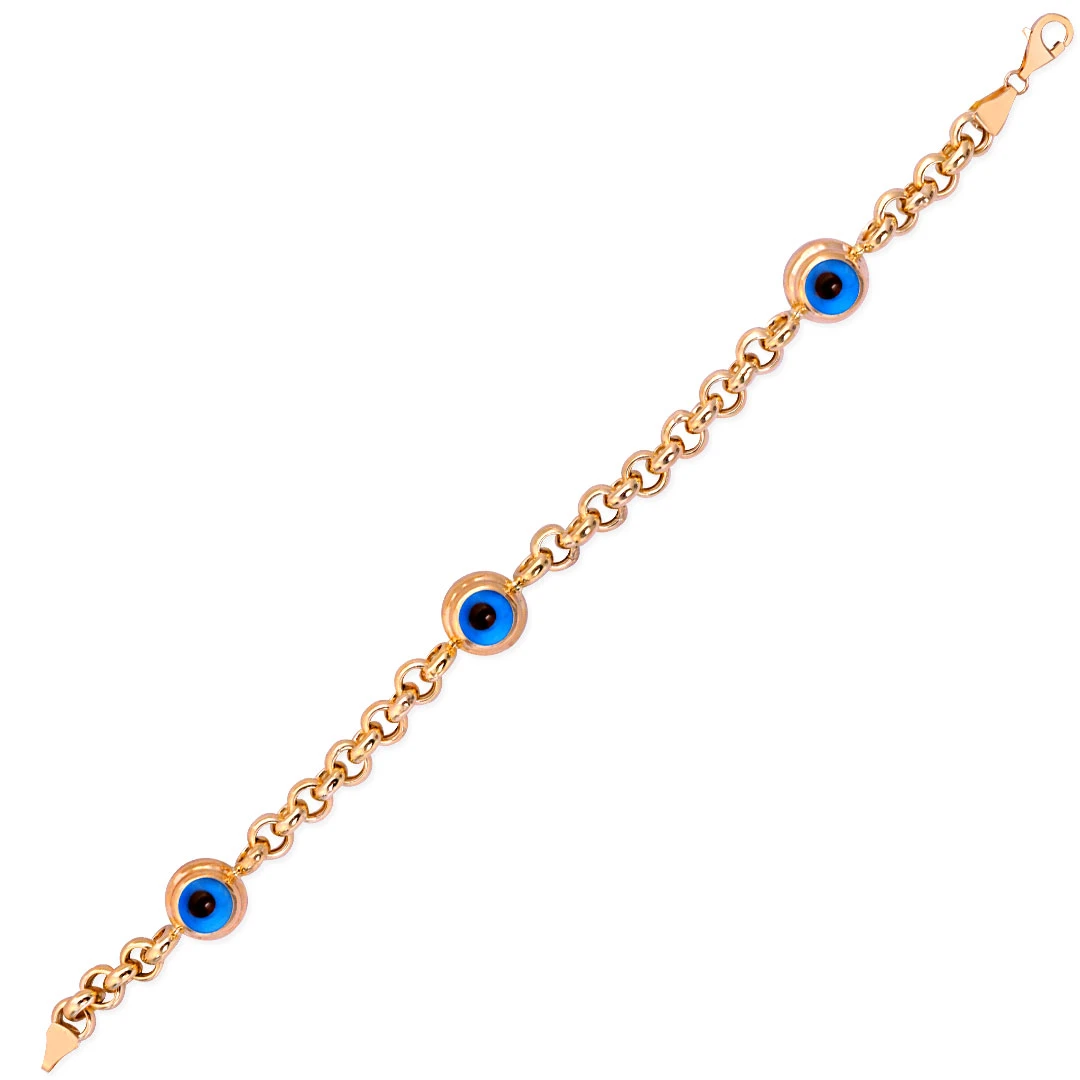 Mavi Göz Altın Bileklik (BLK0055)