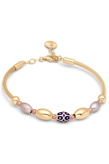 Mine Parçalı Altın Tasarım Bilezik