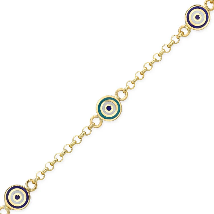 Nazar Detay Altın Çocuk Bileklik (CKN0053)