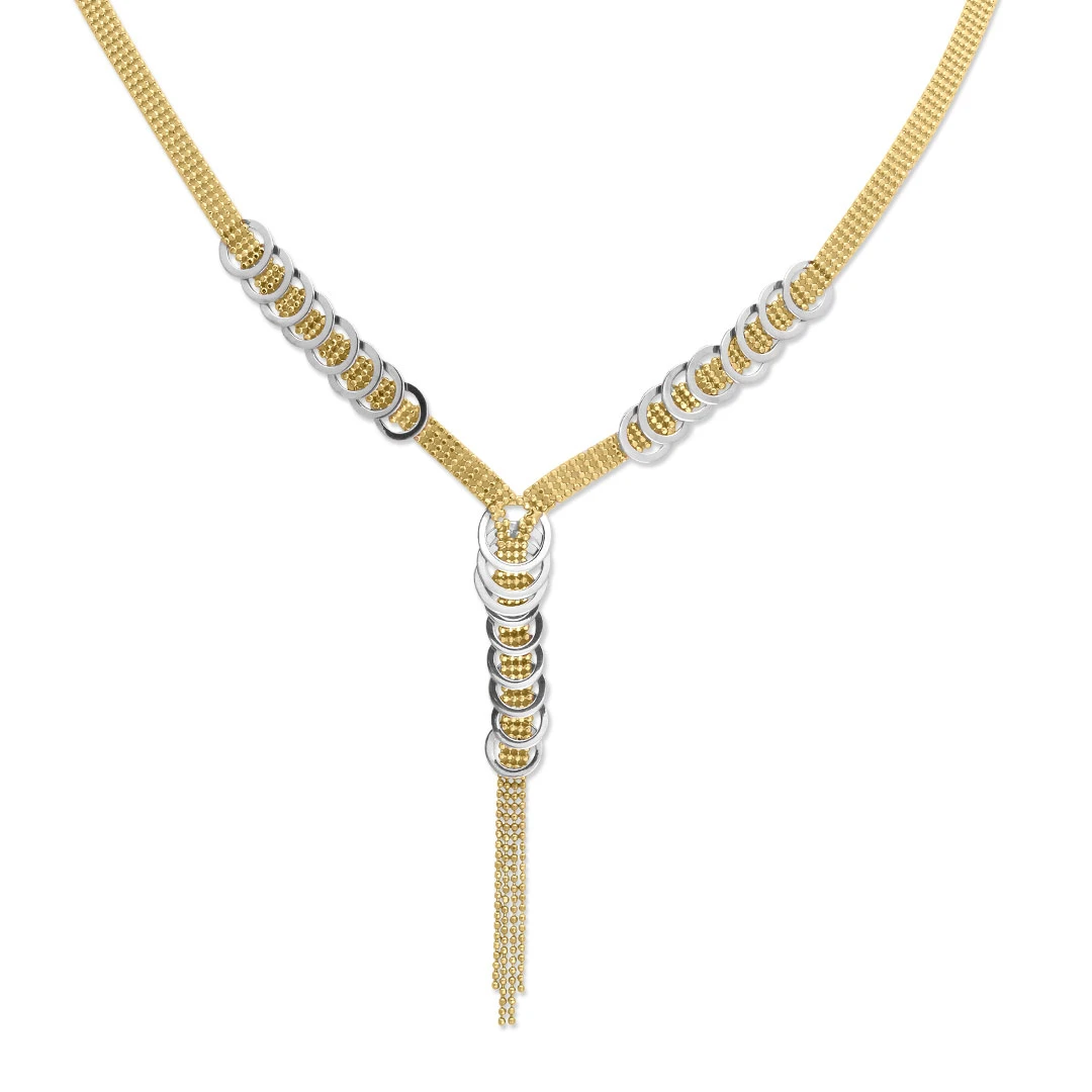 Olimpiyat Halka Altın Zincir Kolye (KLY0607)