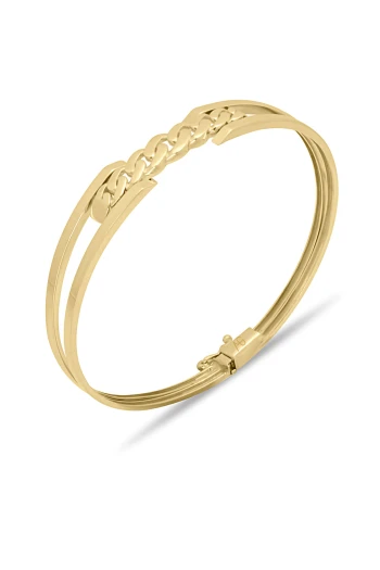 Ortası Gurmet Model Altın Bilezik