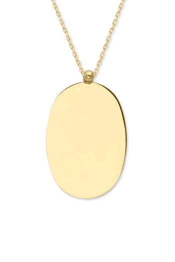 Oval Künye İsimlik Unisex Kolye