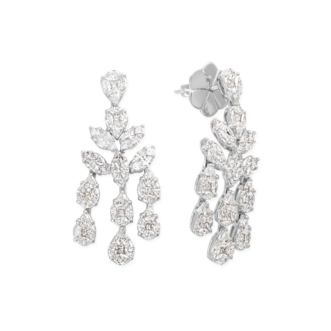 Pırlanta Markiz Taşlı antazi Küpe (PRT1401)