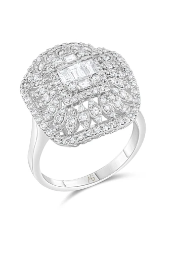 Pırlanta Ottoman Nakış Yüzük