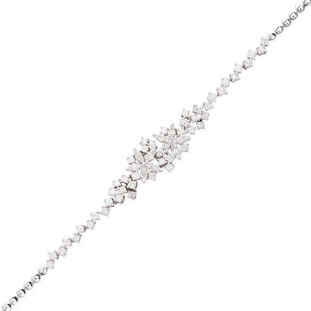 Pırlantalı Çiçek Bileklik (BBR1475)