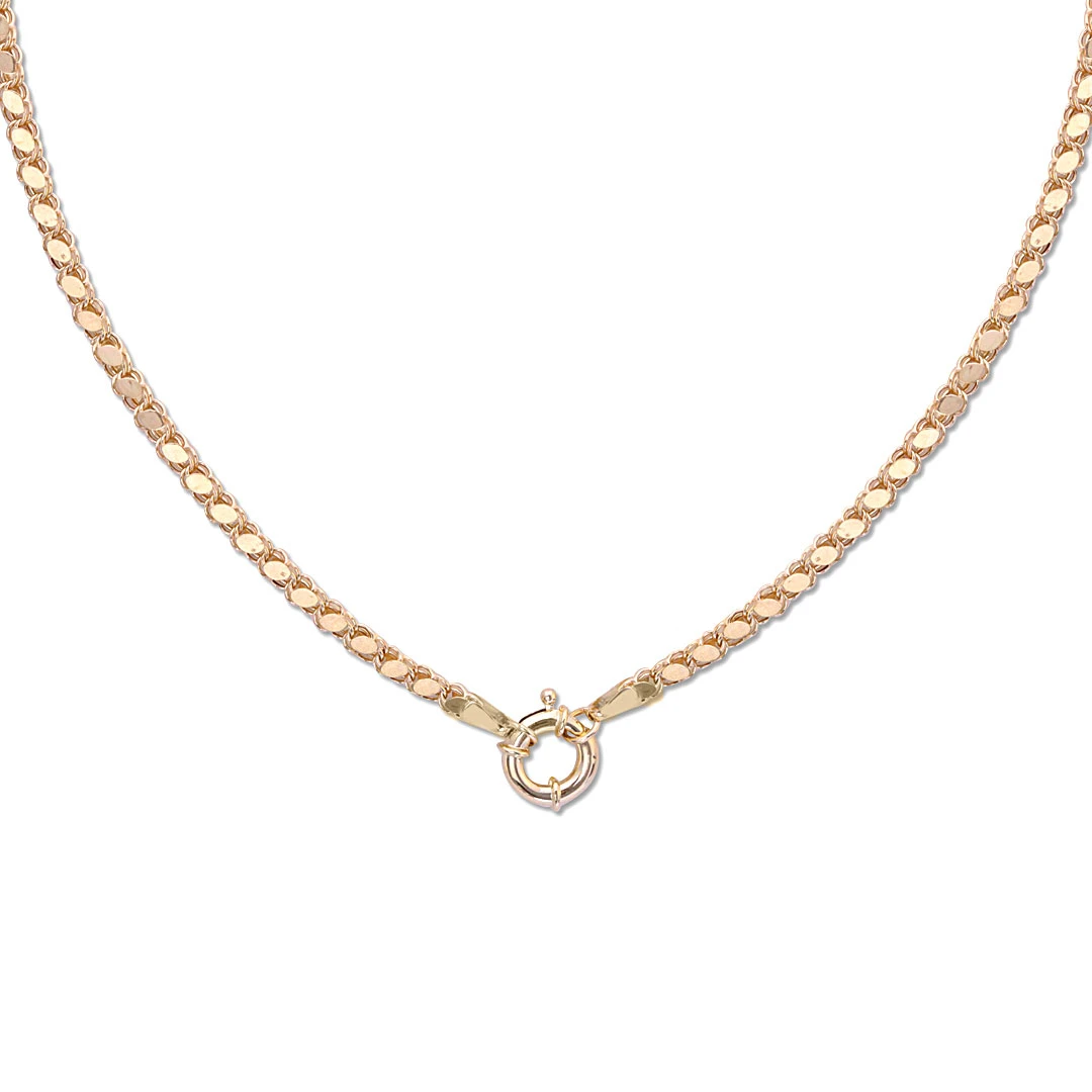 Pullu Zincir Omega Kilit Kolye (KLY0258)