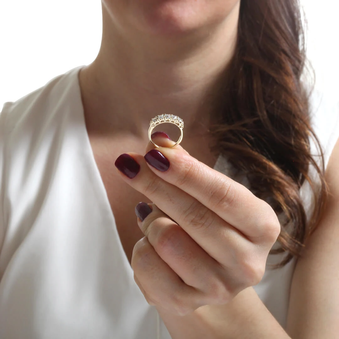 Rahat Kalıp Altın Beştaş Yüzük (FTY0088)