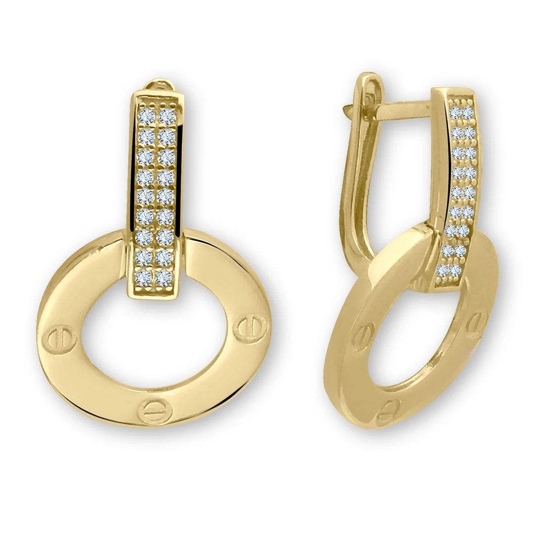 Rita Altın Spor Az Taşlı Küpe (KP0191)