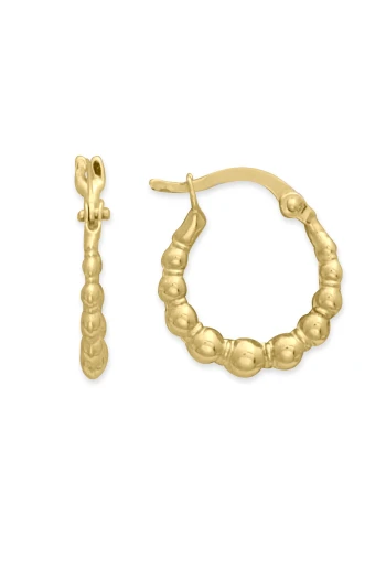 Sarı Altın Mini 1.5 Cm Altın Halka Küpe