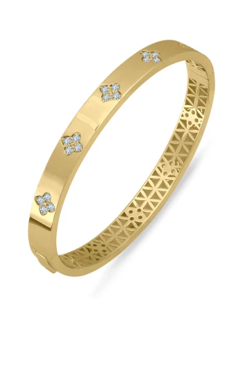 Sarı Altın Yonca Altın Bilezik