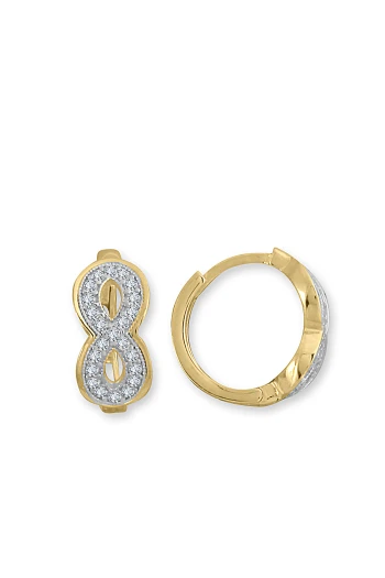 Taşlı Sonsuzluk Çocuk Küpesi