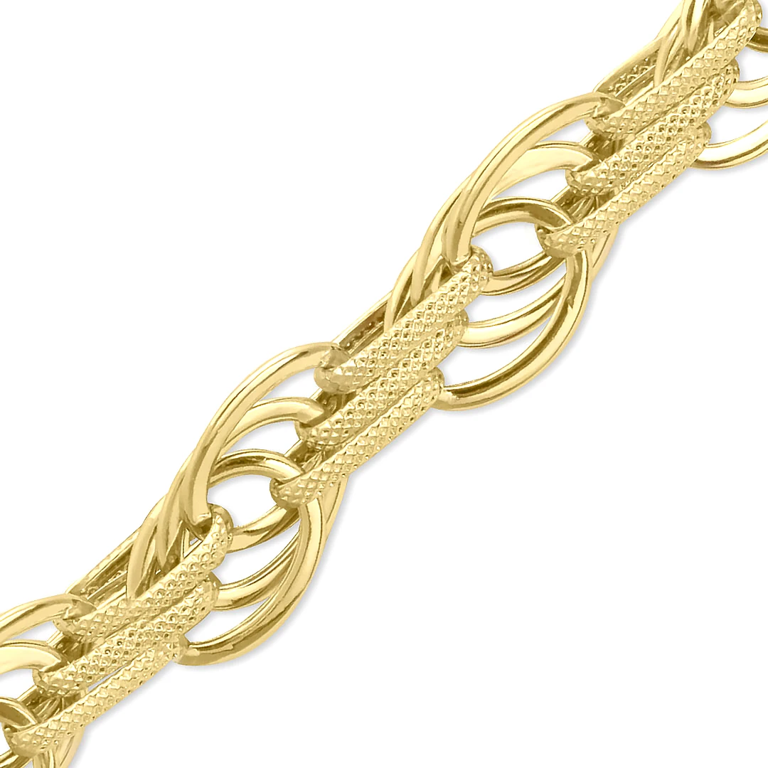 Taşsız Hallow Altın Kadın Bileklik (BLK0200)